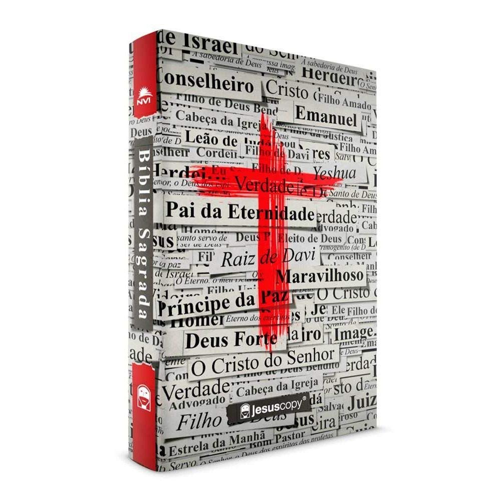 Bíblia | NVI | Letra Normal | Capa Dura | Jesus Copy | Cruz em Oferta na Shopee
