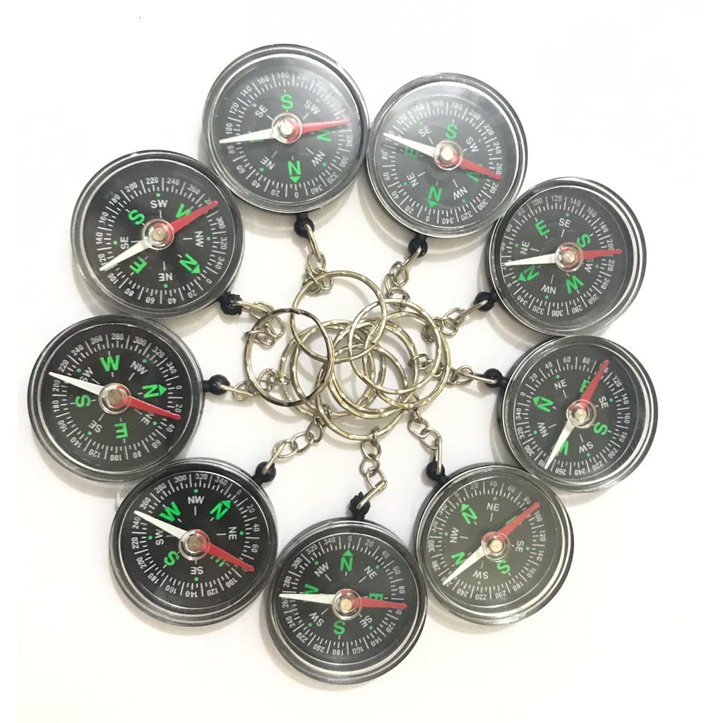 Chaveiro Bússola Redonda Individual ,venda Atacado 12 Peças em Oferta na Shopee