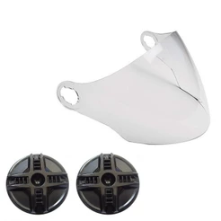 VISEIRA CRISTAL + KIT REPARO CAPACETE EBF ABERTO JET SPARK ORIGINAL
