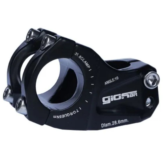 Mesa Bike GIOS GI-1509 Suporte De Guidão Alumínio 50mm 31,8mm Preto
