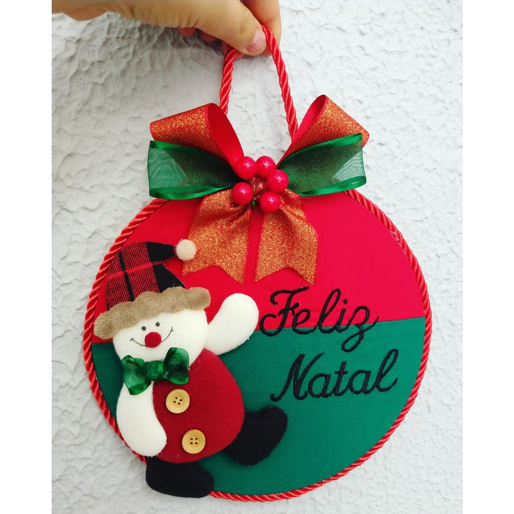 Enfeite de porta ou decoração - Natal | Shopee Brasil