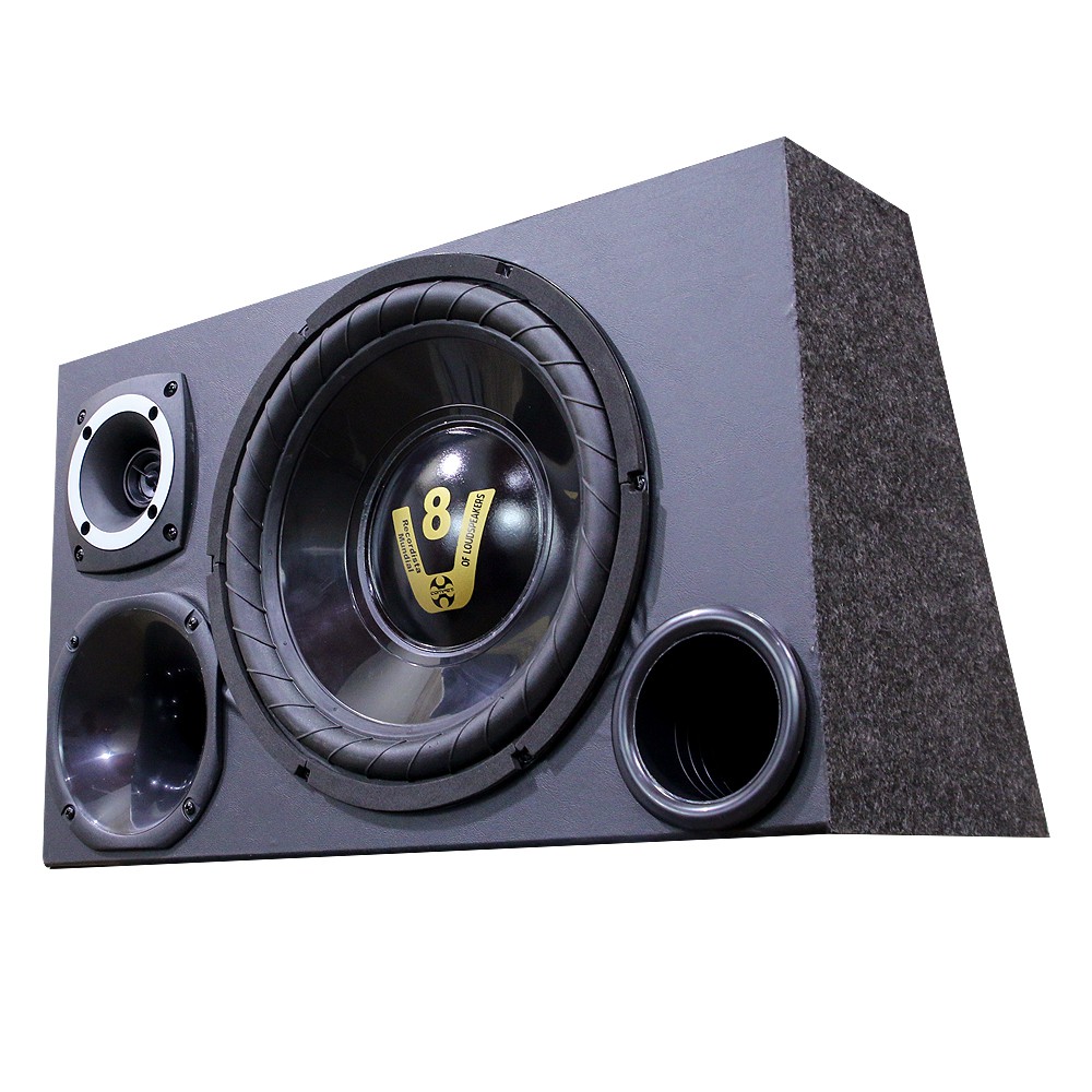 Caixa Trio Som Automotivo Grave Completa Subwoofer V8 Compet 800w em Oferta na Shopee
