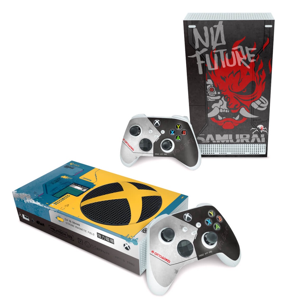 Skin Xbox Series S Adesivo - Cyberpunk 2077 Bundle