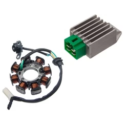 Kit estator gerador magneto e regulador voltagem NXR150 Bros 2006 a 2008