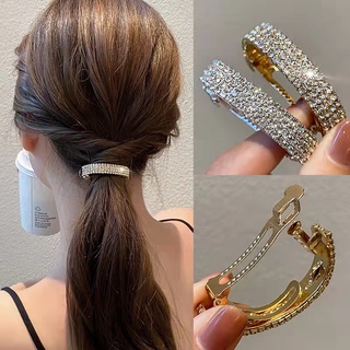 Acessórios Para Cabelo Feminino Coreano Strass Espiral Grampo De Fita De Cabeça