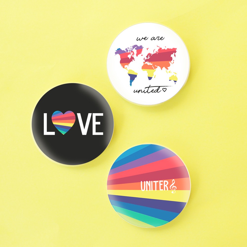 Botton Bottons Now United - Kit com 3 unidades