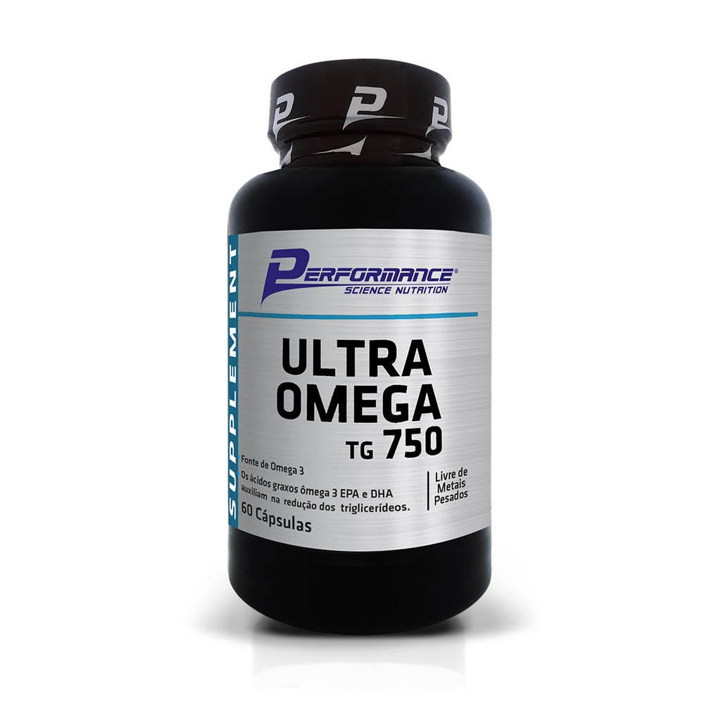 Óleo de Peixe Ômega 3 Ultra Ômega TG 750 60 Cápsulas - Performance Nutrition