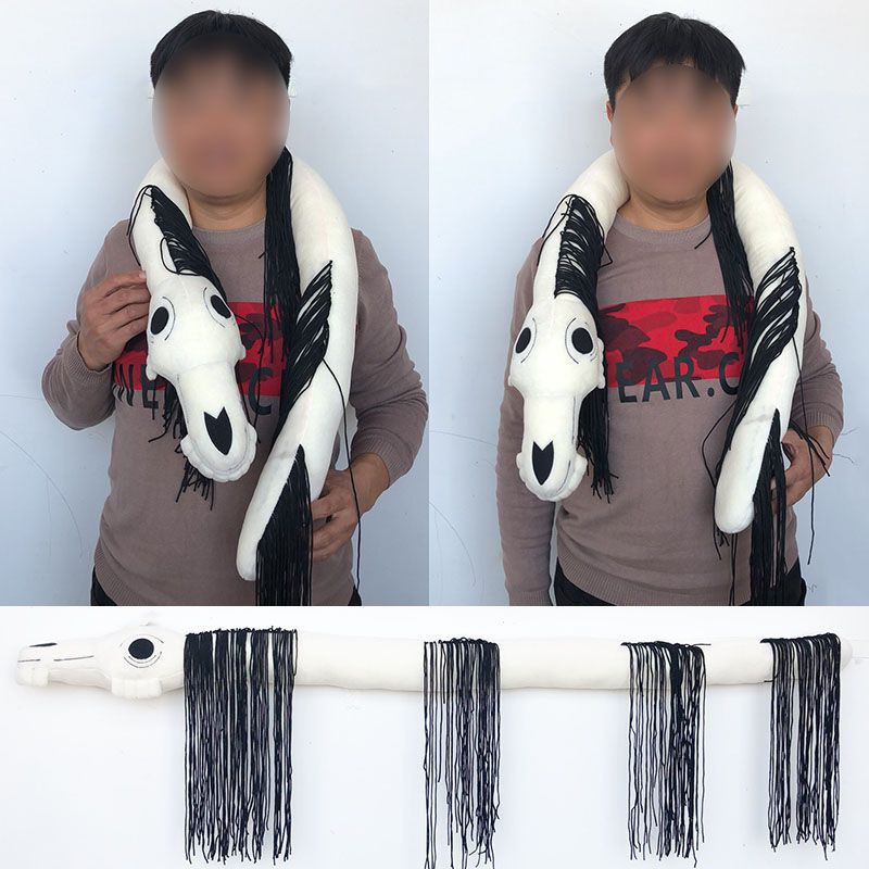 130cm Long Horse Plush Toy Trevor Dream Horse Soft Stuffed Horror Doll