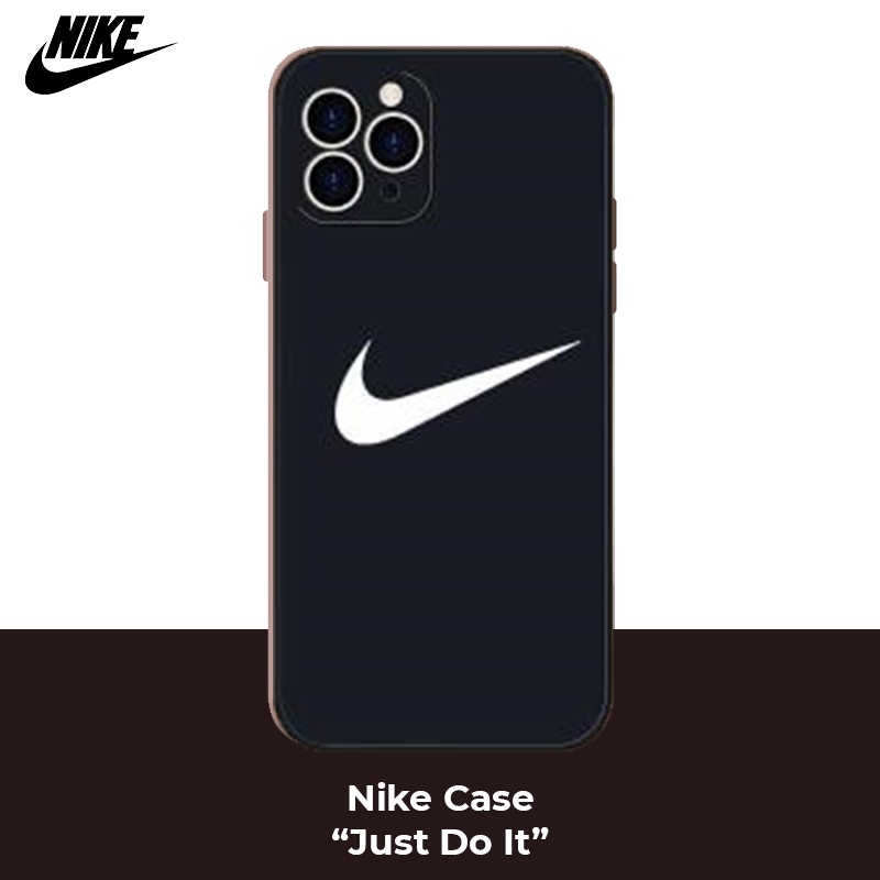 Capa Capinha Case Nike Just Do It Para iPhone 11 12 7 8 11 Pro 12 Mini Preto e Branco