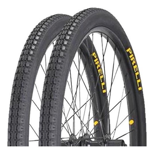 Pneu bicicleta pirelli primor  26x1.1/2x2 barra circular caloi poti cargueira promoção par