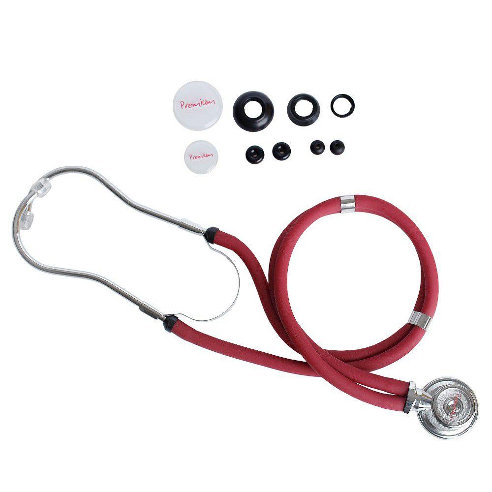 Estetoscópio Clínico Medico Rappaport Premium - Vinho