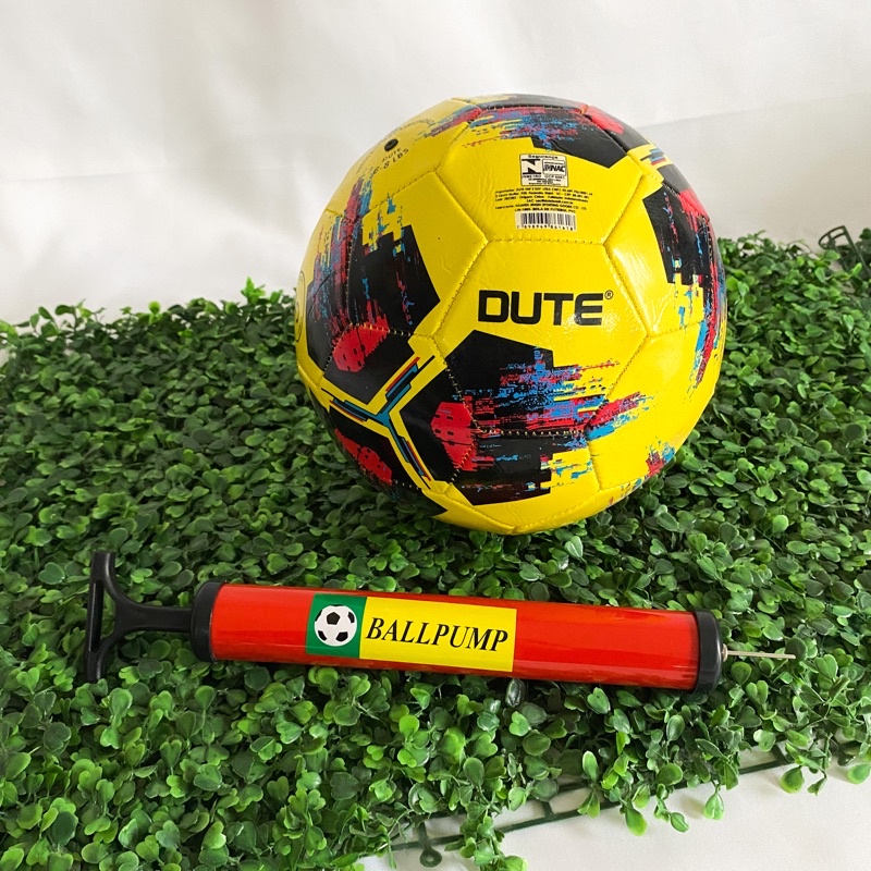 Bola de Futebol Tamanho 5 Oficial + Bomba De Ar E Bico Soccer Quadra Campo