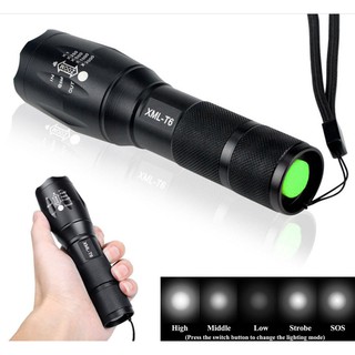 Lanterna Led Com Zoom Xml T6 5 Modos
