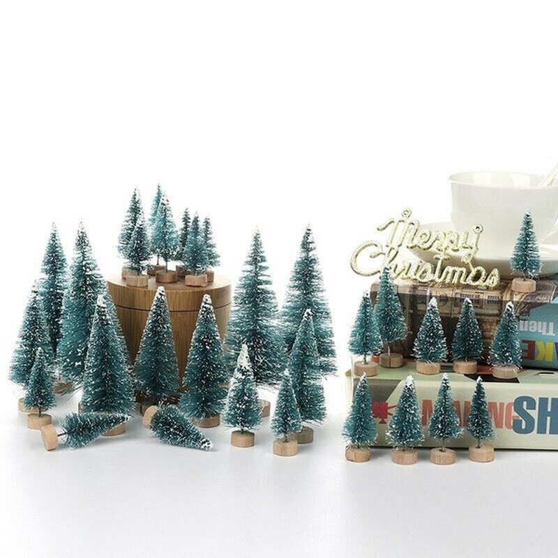 24 / 12PC Christmas Tree Um pequeno pinheiro colocado na mesa Mini