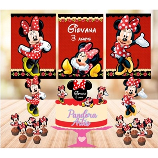 Kit Festa Minnie Vermelha em Oferta na Shopee