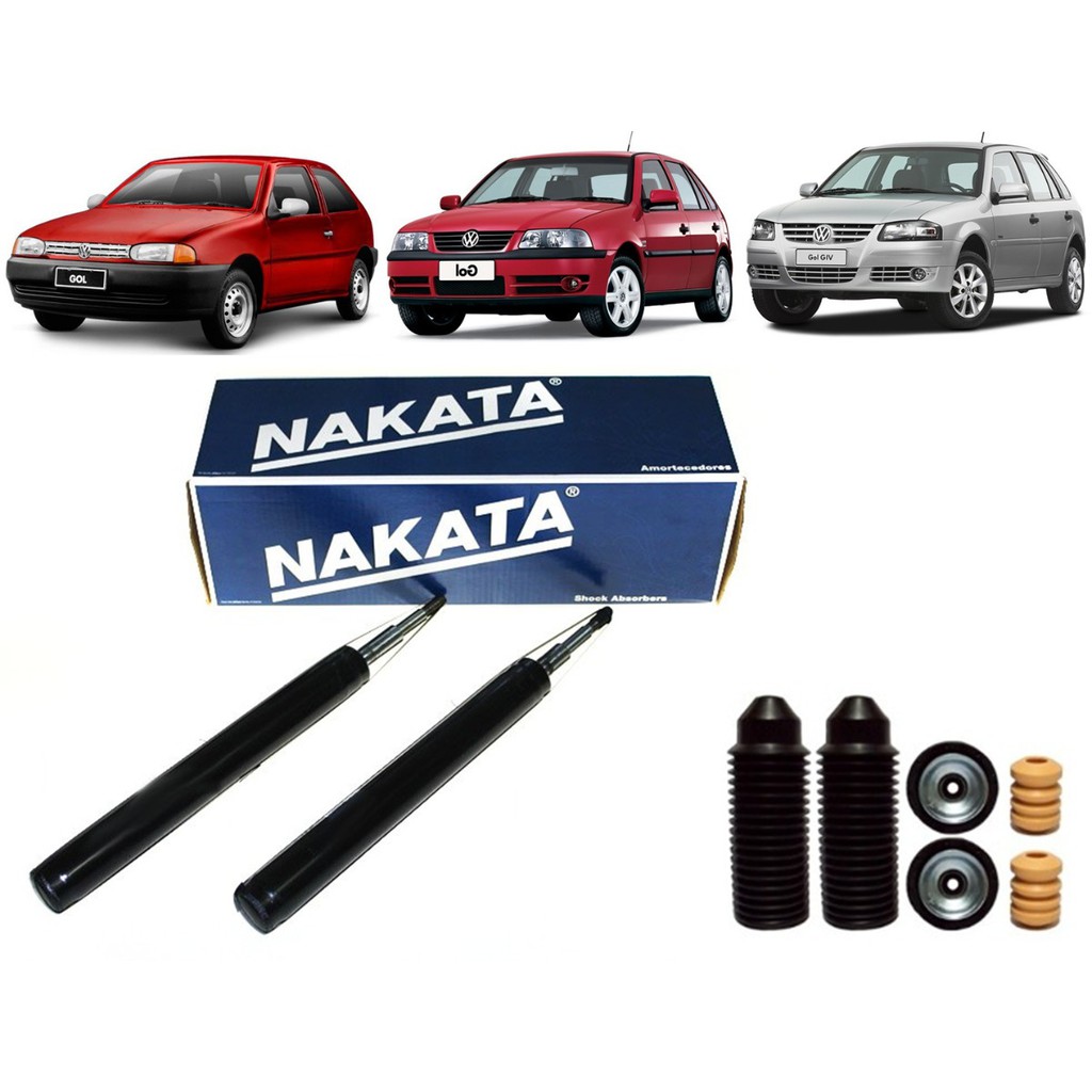 Par Amortecedor Dianteiro Gol G2 Bola G3 G4 Com Kit