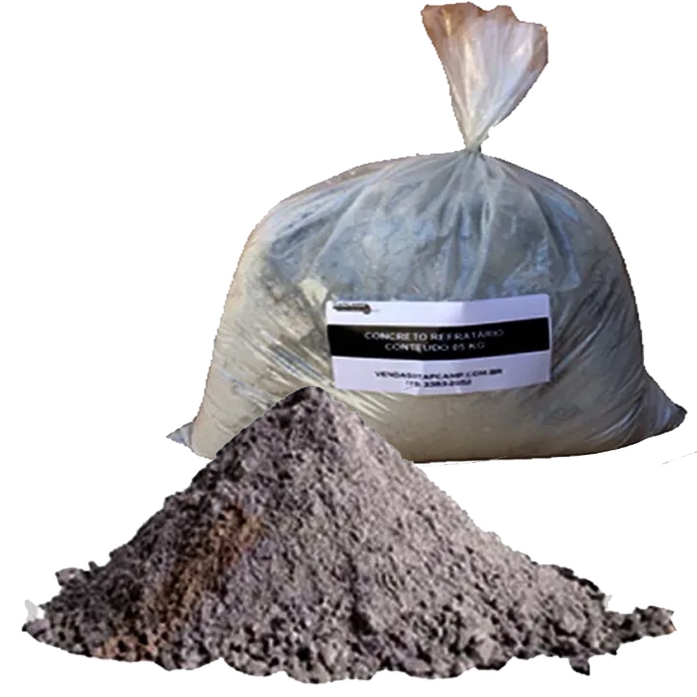 Concreto Refratário Moldagem De Forjas Fornos Fornalhas peças 5 Kg em Oferta na Shopee
