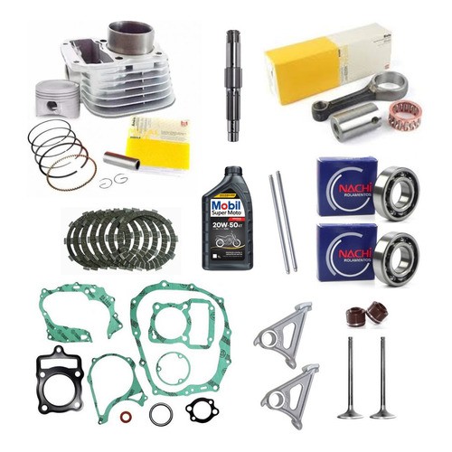 Kit Motor Completo Cg 125 Até 1999 Embreagem Eixo Óleo Biela em Oferta na Shopee