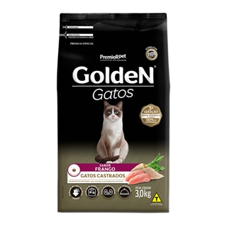 Ração Golden para Gatos Adultos Castrados Sabor Frango - 3Kg em Oferta na Shopee