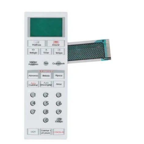 Membrana Teclado Microonda Brastemp Bmu27a Bmu 27a C/ Dourar