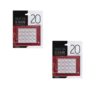 Protetor De Silicone Gota Adesivo Multiuso Anti Impacto Vidro Móveis Armários 40 Unids em Oferta na Shopee