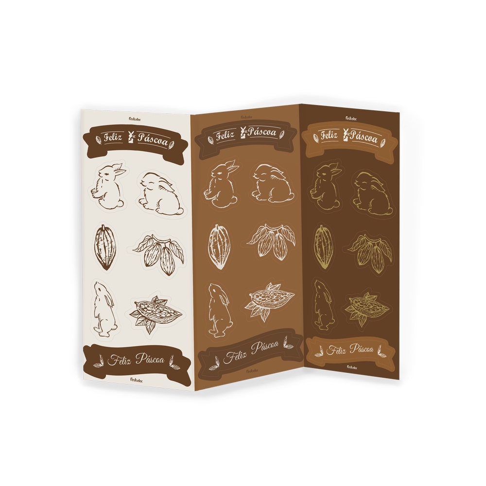 Adesivo Especial Cacau Clássicos - 24 Unidades - Festcolor - Rizzo