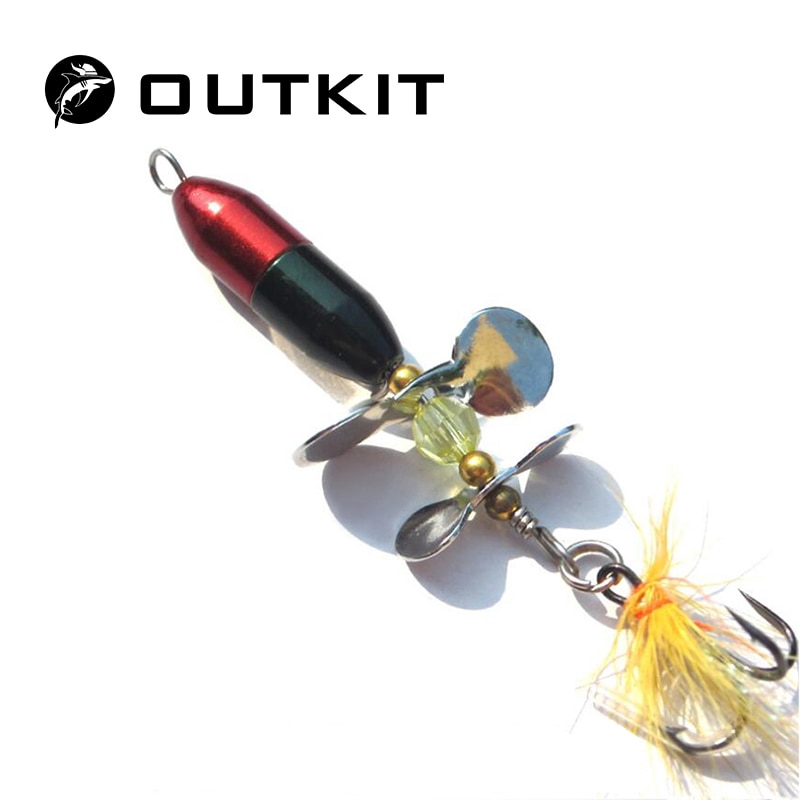 Longo Fundição Spinner Bait Isca De Pesca De Metal Duplo Hélice Da Cauda Truta Catfish Carpa Artificial Iscas Gelo 10g em Oferta na Shopee