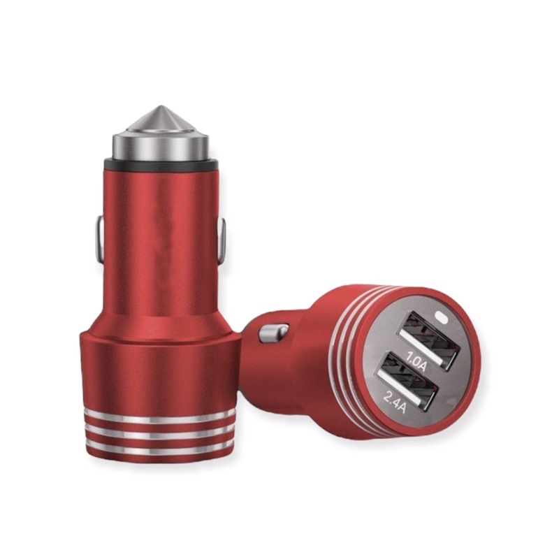Carregador turbo adaptador veicular de isqueiro de carro c/ 2 saídas USB RF