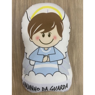 Almofada Anjo da Guarda Almofada Naninha Contornada Santo Anjo para Menino