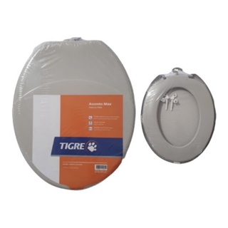 Assento Sanitário Max Tigre - Cinza em Oferta na Shopee