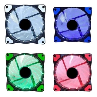 1 Cooler Fan Ventoinha Para PC Gabinete SS Branco/Vermelho/Azul/Verde 120mm