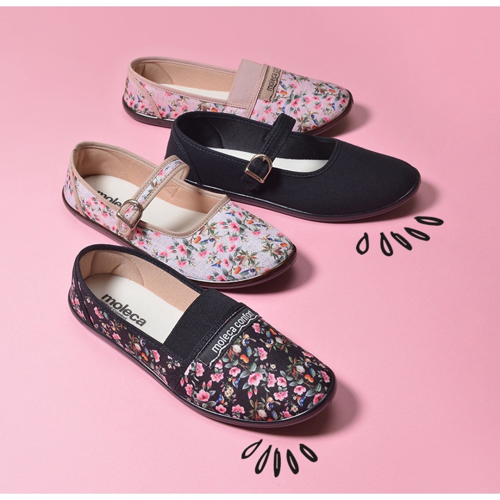 Sapatilha Moleca Tecido Senhoras Idosas Confortável Alpargatas Pano 520.59 520.75 075 059 em Oferta na Shopee