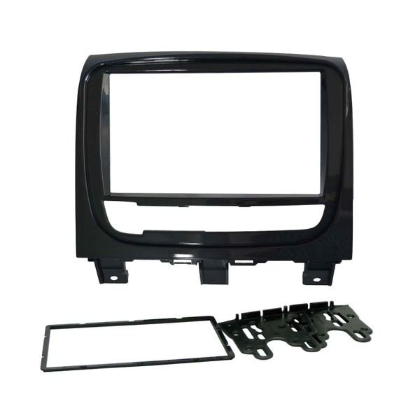 Moldura 2din Fiat Palio Weekend Siena Strada 2013 A 2019 - Grafite Escuro Brilhante em Oferta na Shopee