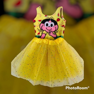 Fantasia Infantil Magali body e saia de tule 2 cores a pronta entrega festa a fantasia