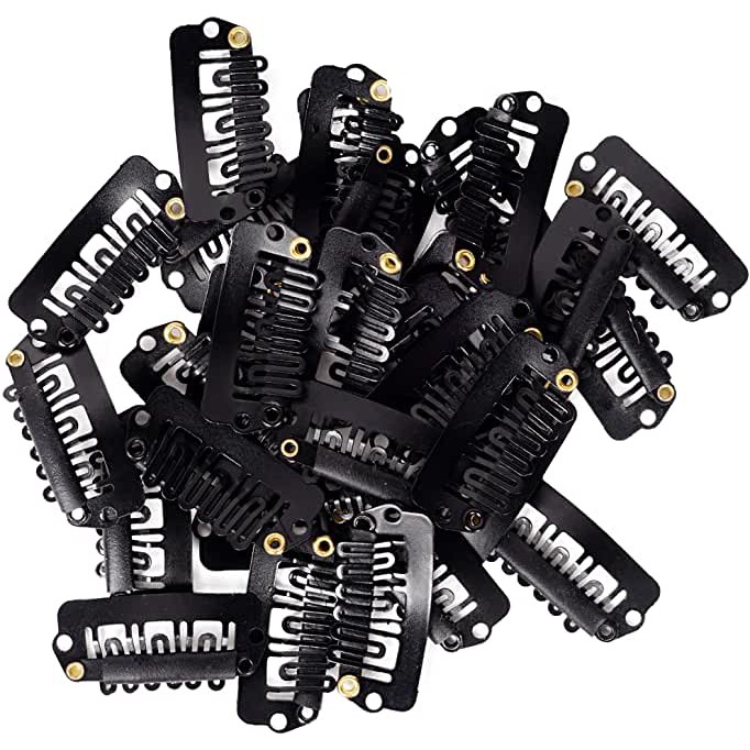 Promoção Kit com Presilhas Tic Tac para Aplicação de Extensão de Cabelo, Práticas e Duráveis