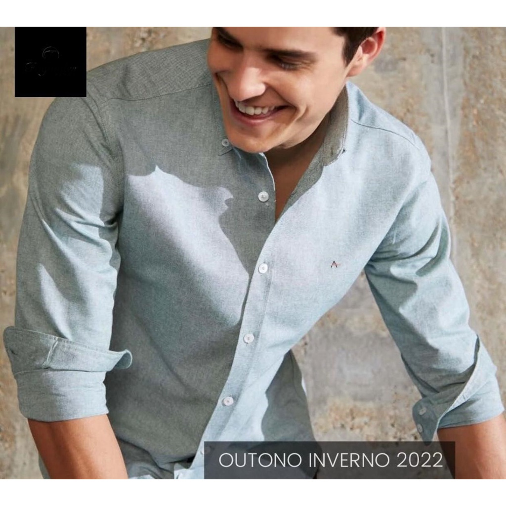 Camisa Aramis Lisa Manga Longa Slim Fit