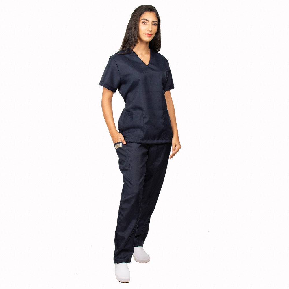 Conjunto cirúrgico marinho enfermagem estética medicina estágio roupa hospitalar uniforme hospital médico kit trabalho faculdade | Shopee Brasil