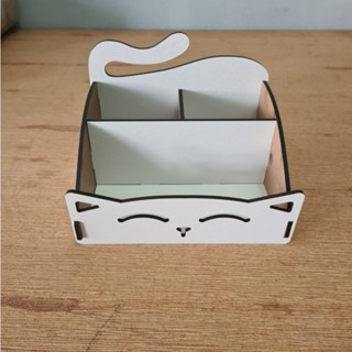 Porta treco gatinho Mdf Branco uma face 3mm em Oferta na Shopee