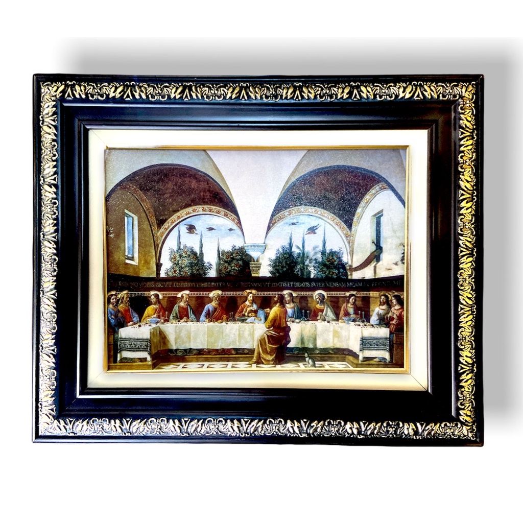 Quadro Santa Ceia Parede Grande Imagem Resinada 57x47
