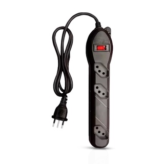 Filtro De Linha Circuit Breaker 3 Tomadas Preto 10a 1,20m