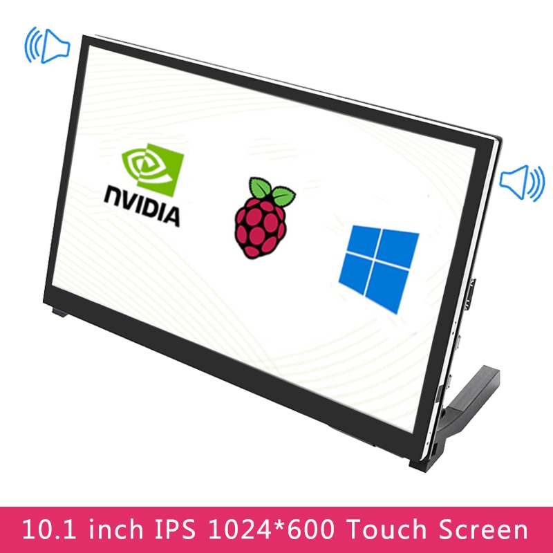 Tela LCD 10,1 Polegadas Para Raspberry Pi 4 IPS Capacitivo Touch Screen ...