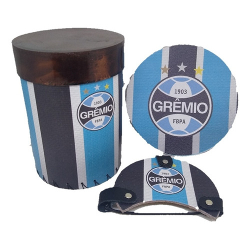 Porta Erva Tapa Cuia E Cevador Chimarrão Do Grêmio Oficial