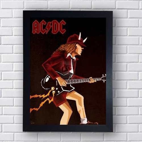 Quadro Decorativo Acdc Banda Rock | Shopee Brasil
