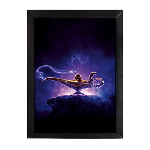 Quadro decorativo Disney Lampada magica Aladdin filmes disney