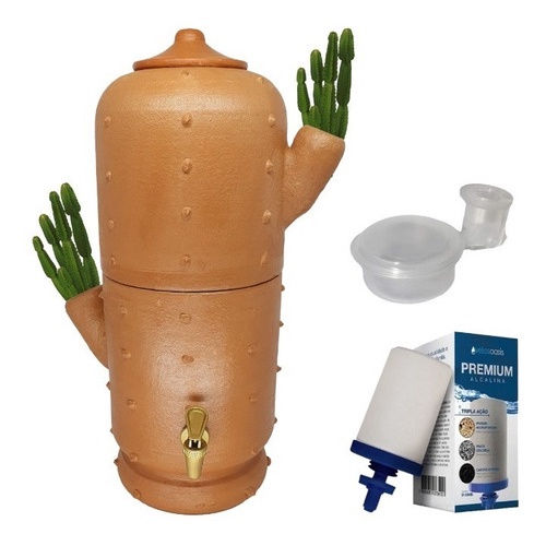 Purificador De Água Bebedouro Cerâmica Vela Boia Mandacaru