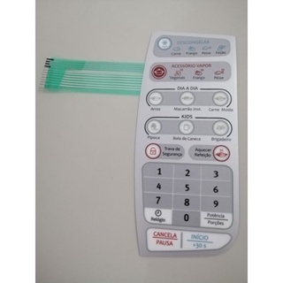Membrana Teclado Microondas Electrolux MA30S em Oferta na Shopee