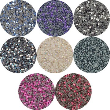 STRASS PARA UNHAS E CRIAÇÃO DE JOIAS DE UNHAS 1,8MM E 2.4 MM (aprox 500un)