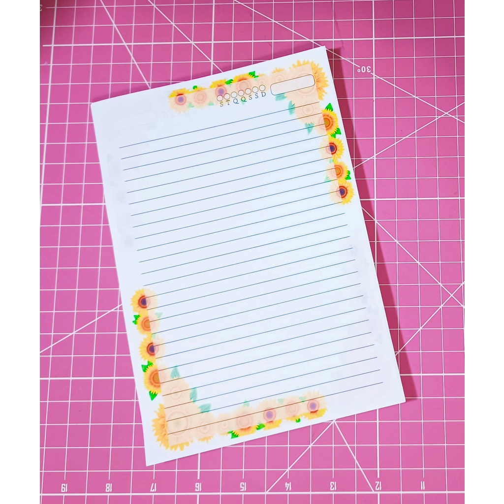 100 FOLHAS - MIOLO IMPRESSO P/ CADERNO/DIARIO/BLOCO (REFIL)  TAMANHO A6 em Oferta na Shopee