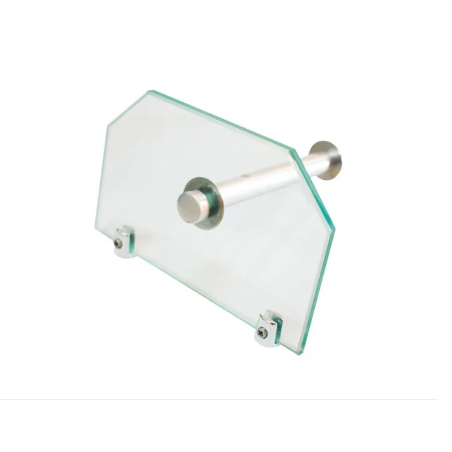 1 Papeleira Reta de Vidro Incolor em Oferta na Shopee