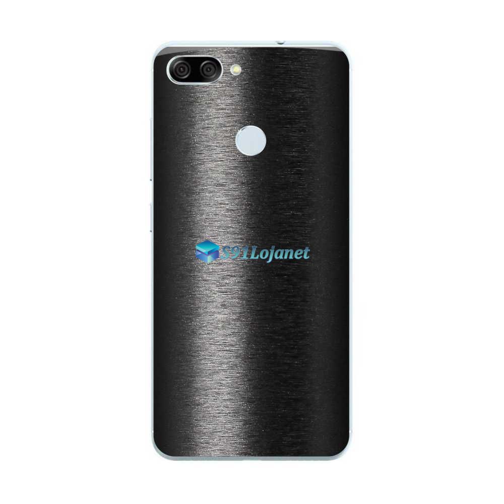 ASUS ZenFone Max Plus (M1) Adesivo Skin FX Preto Escovado